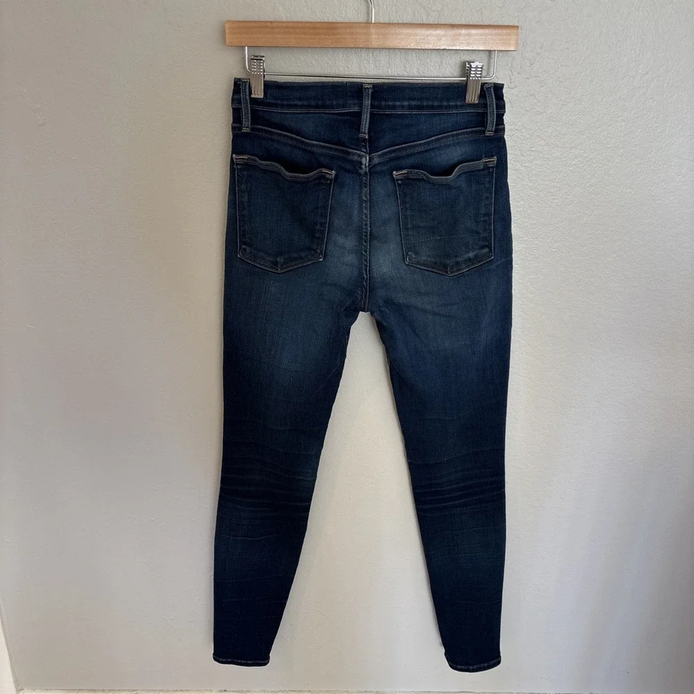 FRAME Le High Skinny Jeans Womens Size‎ 27 Blue Denim Columbia Road Wash